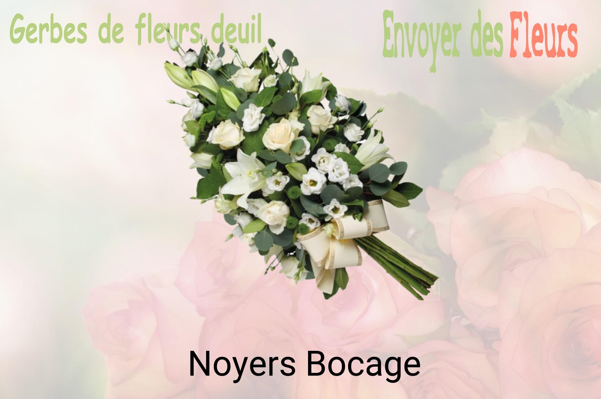 Gerbe de fleurs de deuil livrée à Noyers-Bocage